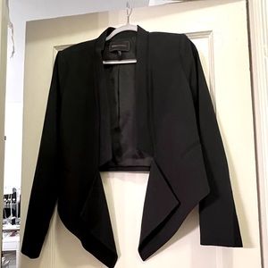 Cropped tuxedo jacket.